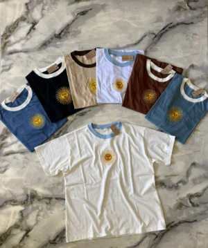 Remera Algodón Bordada